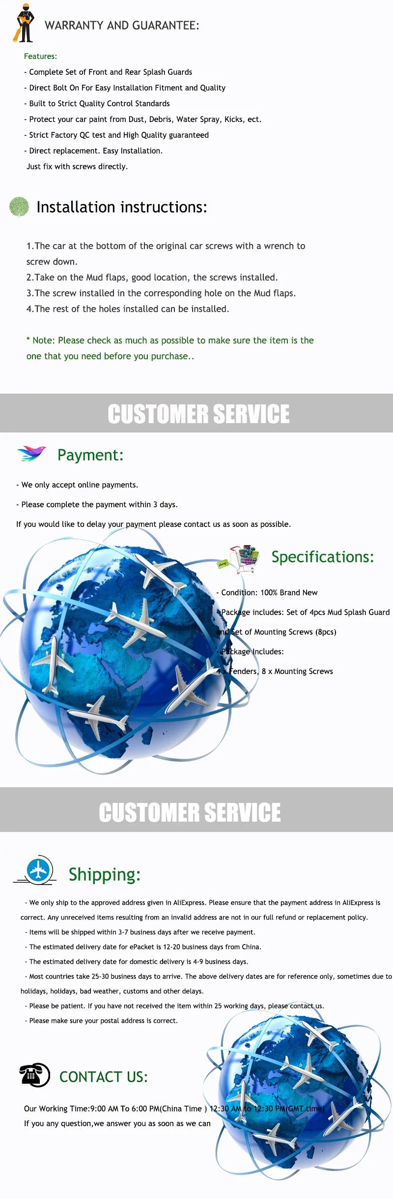 FOR Suzuki Jimny J2019-2025 Mudguard Fender Mud Flap Guard Splash Mudflaps 4pcs