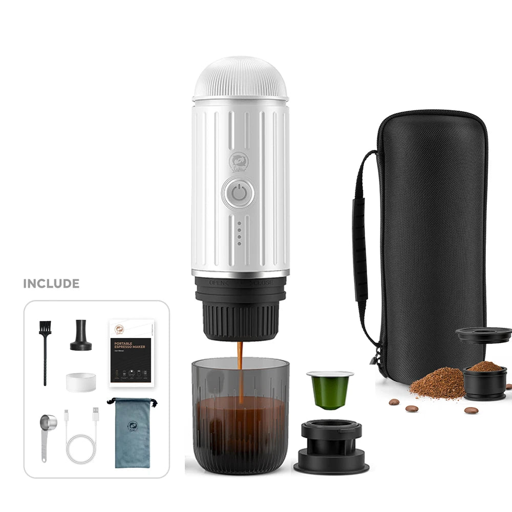 i-Cafilas: Auto, Wireless Electric Espresso Maker Fit Nespresso Capsule & Coffee Powder