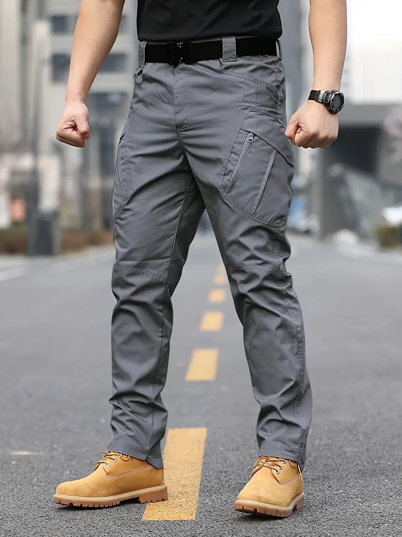 Men's Tactical and Outdoor Military Pants Without Belt.