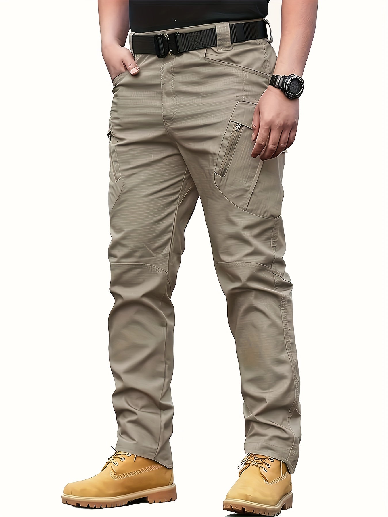 Men's Tactical and Outdoor Military Pants Without Belt.