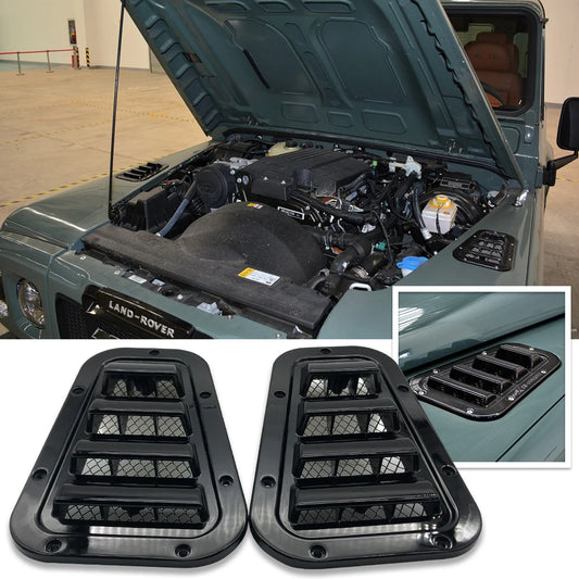 Car Side Front Engine Hood Bonnet Vents Cover For Land Rover, Land Cruiser and Ford Raptor.