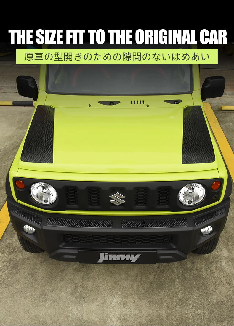 4pcs Car Front Bumper Lip Front Grille Cover Trim Body Kit Stainless Steel Decoration For Jimny JB64 JB74 Car Styling Accessory