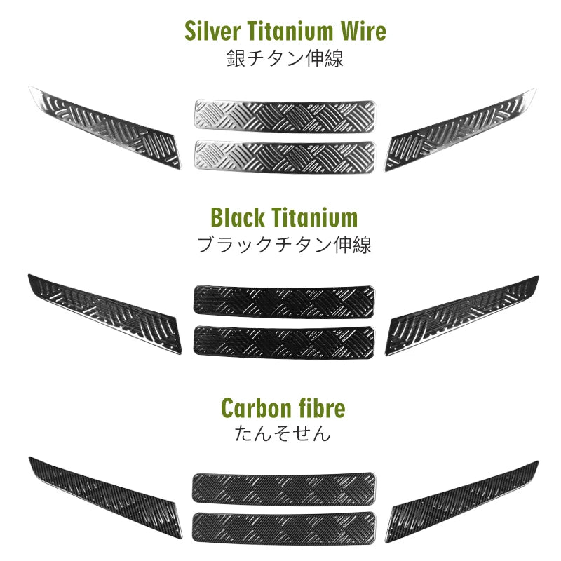 4pcs Car Front Bumper Lip Front Grille Cover Trim Body Kit Stainless Steel Decoration For Jimny JB64 JB74 Car Styling Accessory