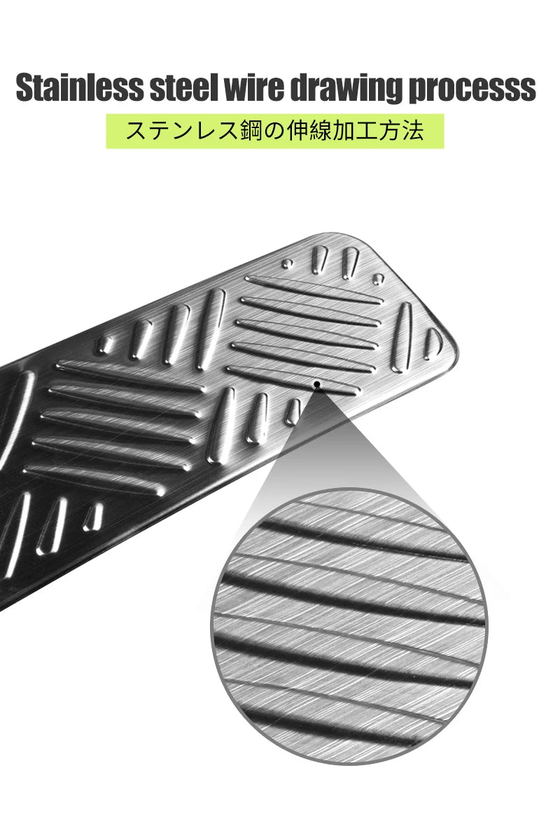 4pcs Car Front Bumper Lip Front Grille Cover Trim Body Kit Stainless Steel Decoration For Jimny JB64 JB74 Car Styling Accessory