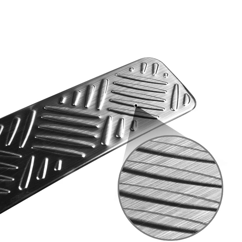 4pcs Car Front Bumper Lip Front Grille Cover Trim Body Kit Stainless Steel Decoration For Jimny JB64 JB74 Car Styling Accessory