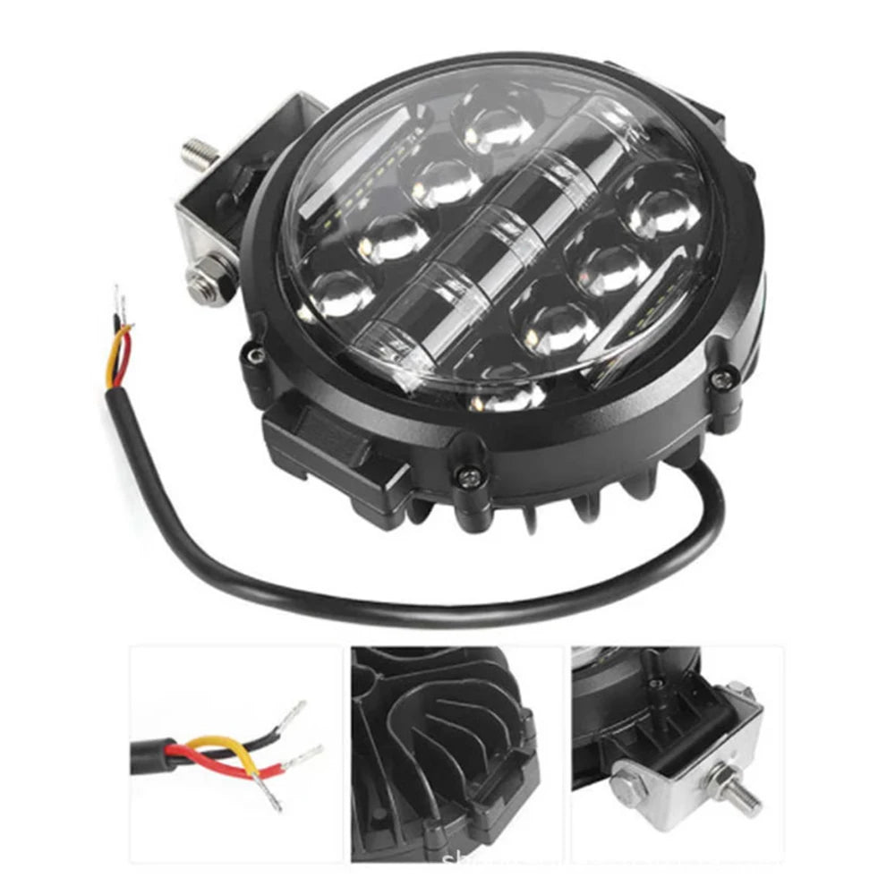 7 Inch 150W Round Spot LED Pods Light Bar High/Low Beam DRL led work Driving Lamp for Truck Jeep Off Road SUV UTV ATV Fog LED
