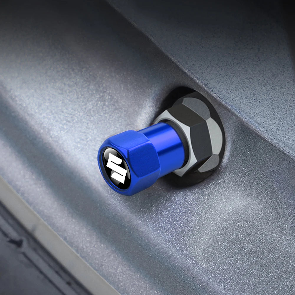 4Pcs/set Car Wheel Tire Valve Caps Air Stem Dust Covers For Suzuki Swift Sport Vitara Jimny SX4 Alto Splash Wagon Baleno Ignis