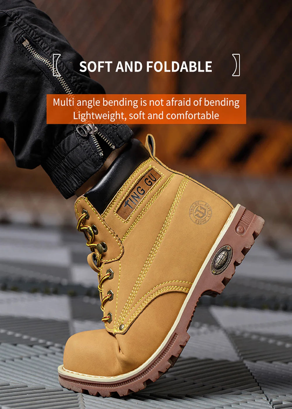 Waterproof Non-slip Boots - Leather Suede with anti-smash