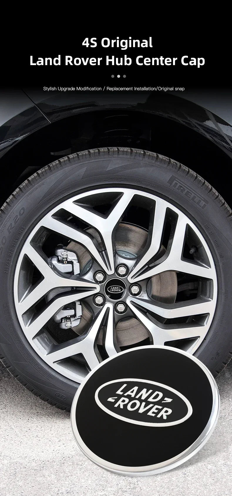 Land Rover Hub Cap Car Logo Center Cap High Quality Accessories For Land Rover Range Rover Evoque Velar