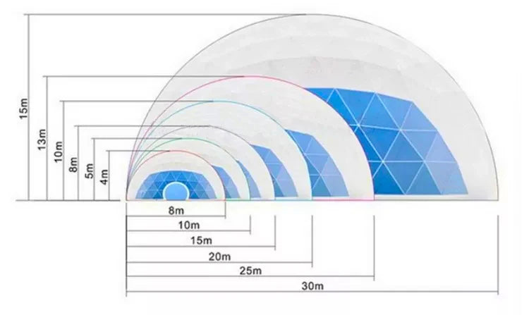 RUIDONG - Waterproof PVC Dome tent. Quick to install.