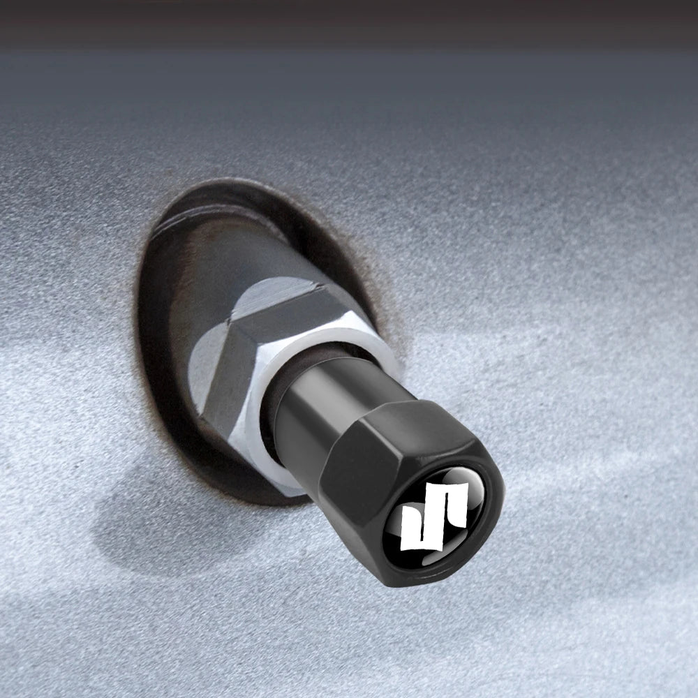 4Pcs/set Car Wheel Tire Valve Caps Air Stem Dust Covers For Suzuki Swift Sport Vitara Jimny SX4 Alto Splash Wagon Baleno Ignis