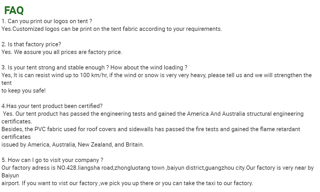 RUIDONG - Waterproof PVC Dome tent. Quick to install.