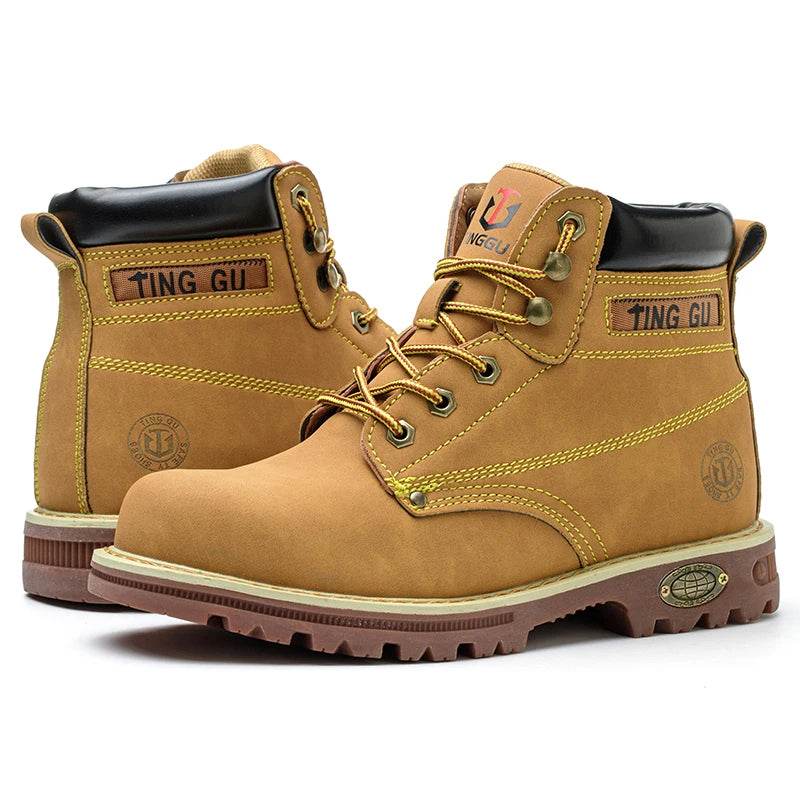 Waterproof Non-slip Boots - Leather Suede with anti-smash