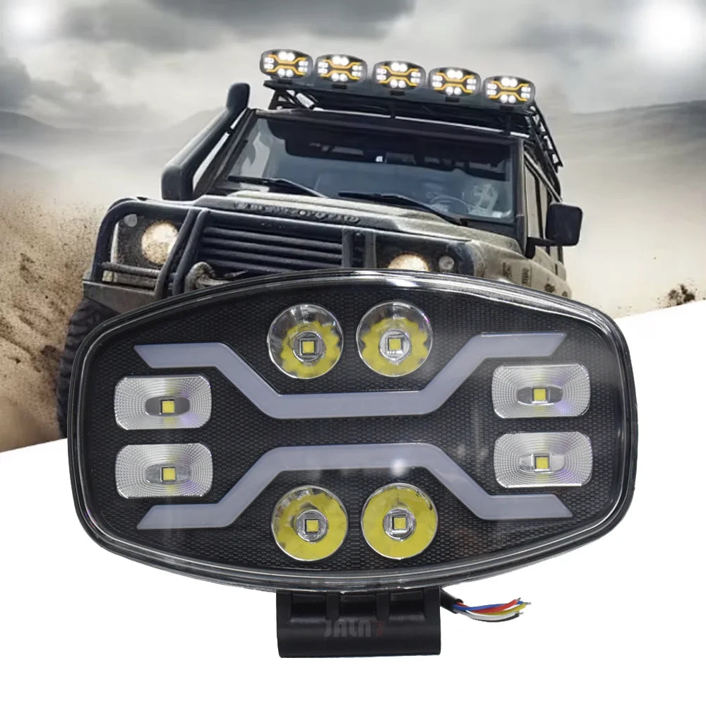 JALVN7 LED Driving Spotlight t DRL Yellow/White 100W 22000LM