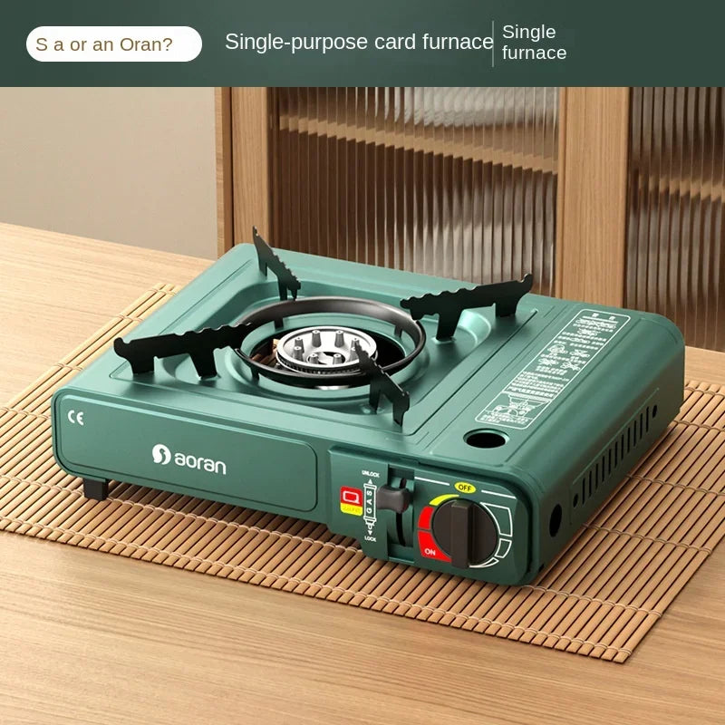 Camping Stove Gas Portable Windbreak Foldable