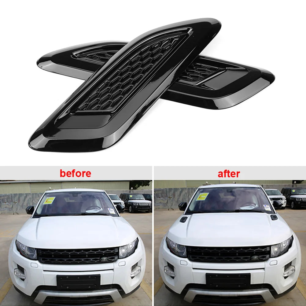 Exterior Hood Air Vent Outlet Wing Trim for Land Rover and many other Models