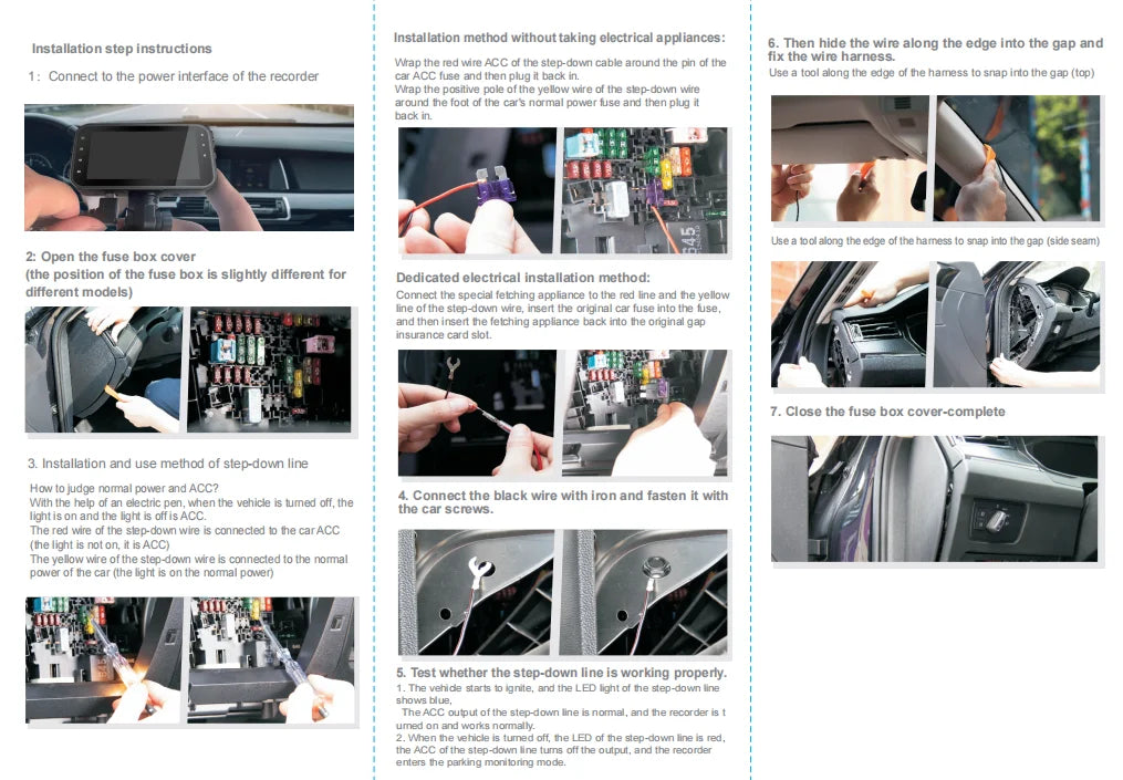 Dash Cam for Cars Car Camera Dash Cam 4K WIFI Camera for Car Front and Rear Dash Camera Black Box 24H Parking Mode Recorder