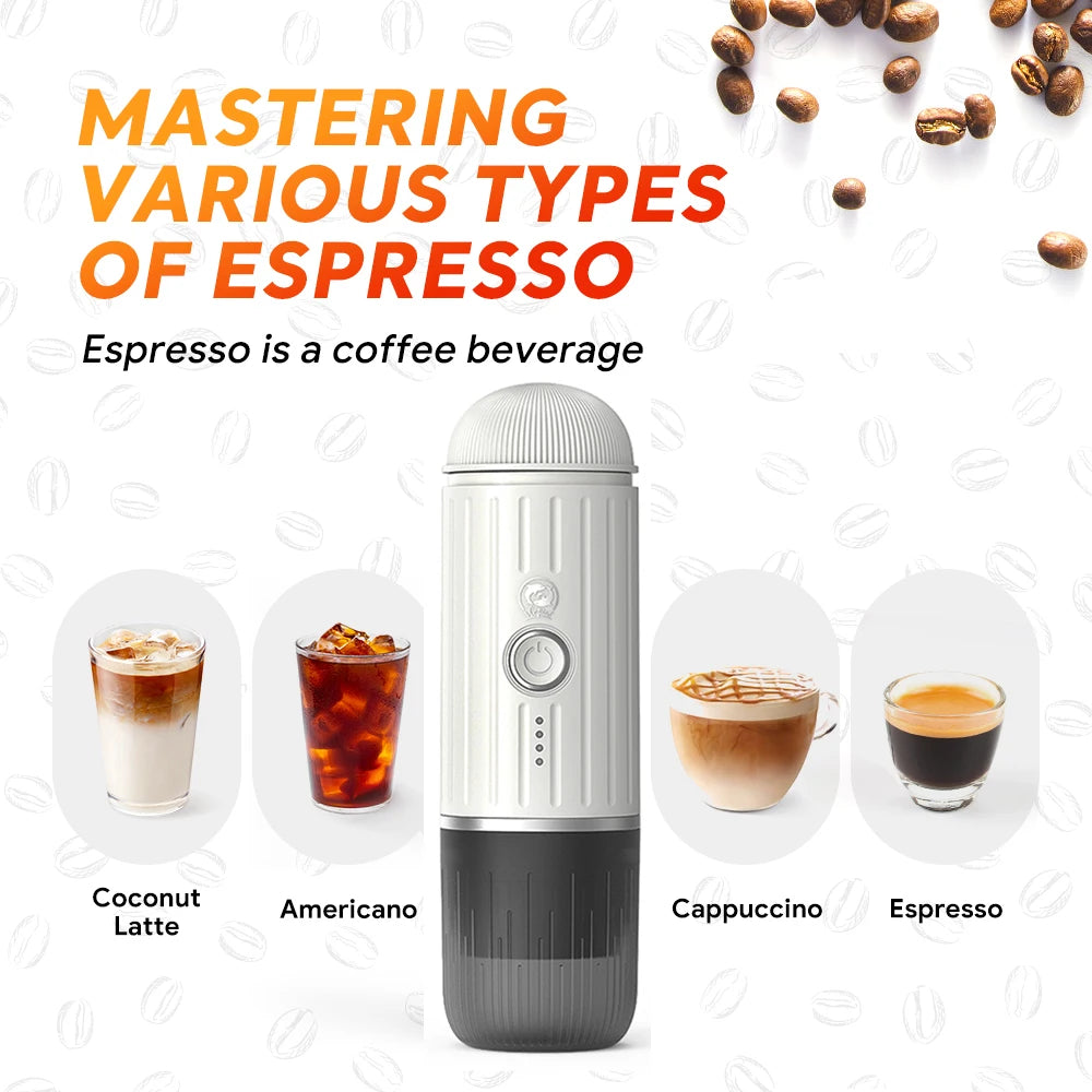 i-Cafilas: Auto, Wireless Electric Espresso Maker Fit Nespresso Capsule & Coffee Powder