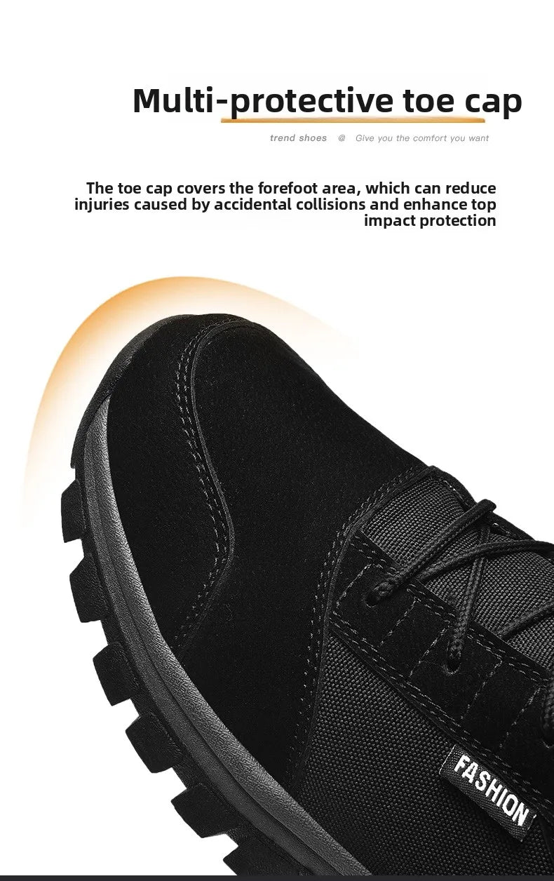 New Autumn-winter High-top Outdoor Boots - Desert Boots, Anti-slip and Wear-resistant Hiking Shoes, Mountaineering Shoes