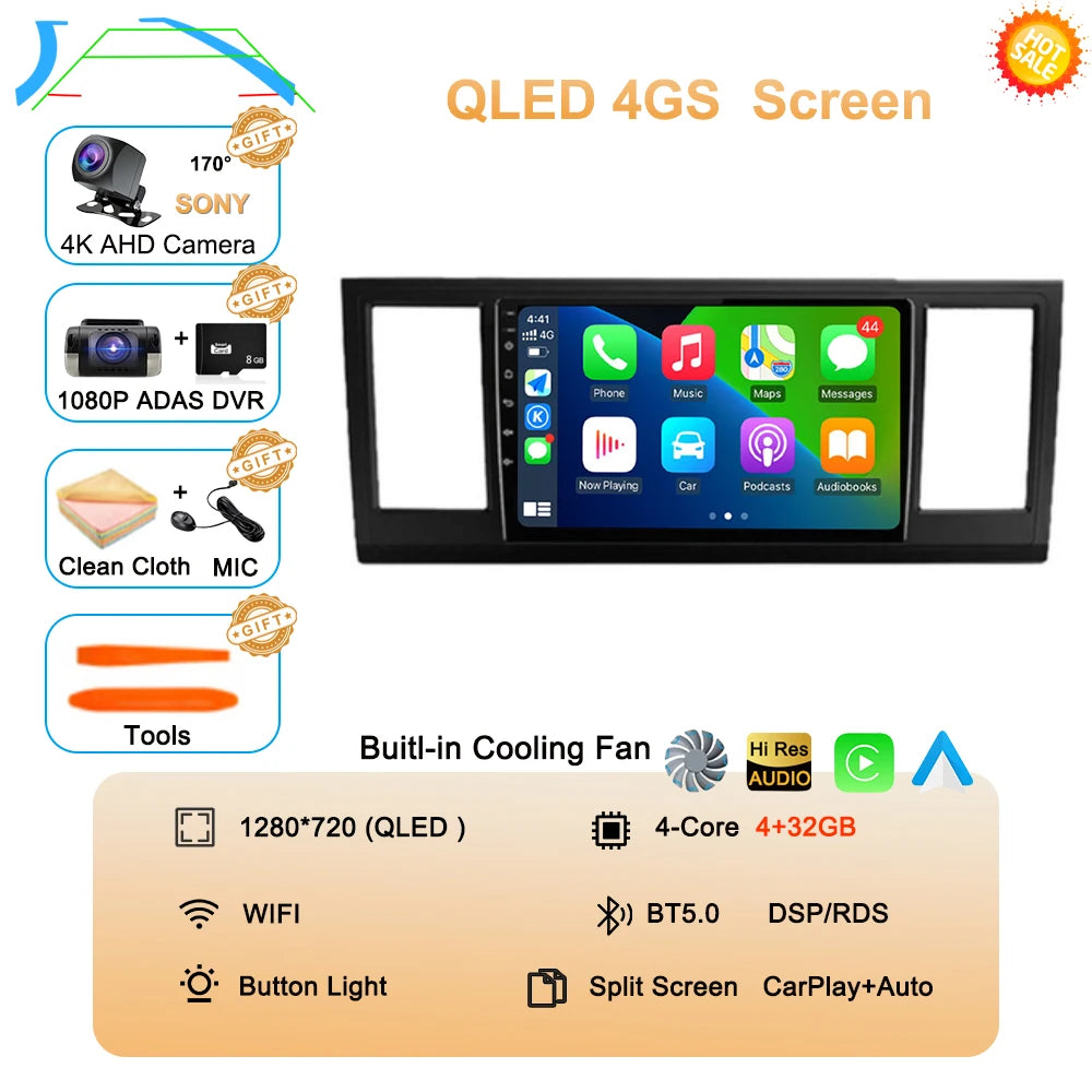 CERTIFIED - Android 15 Car Radio For VW Volkswagen Caravelle 6 T6 2015 - 2020 QLED Screen