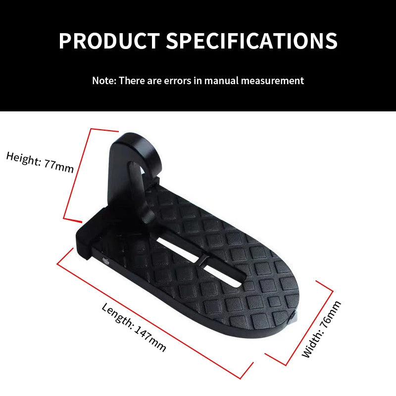 Car Door Step Safety Hammer Universal Auto Roof Rack Step. Designed for Suzuki Jimny but fits all SUV.