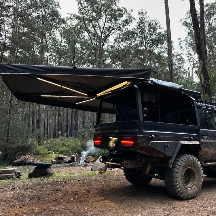 270 Degree Car Awning Tent,With LED Light,Waterproof.