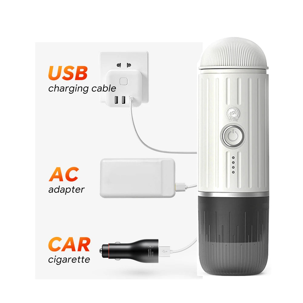 i-Cafilas: Auto, Wireless Electric Espresso Maker Fit Nespresso Capsule & Coffee Powder