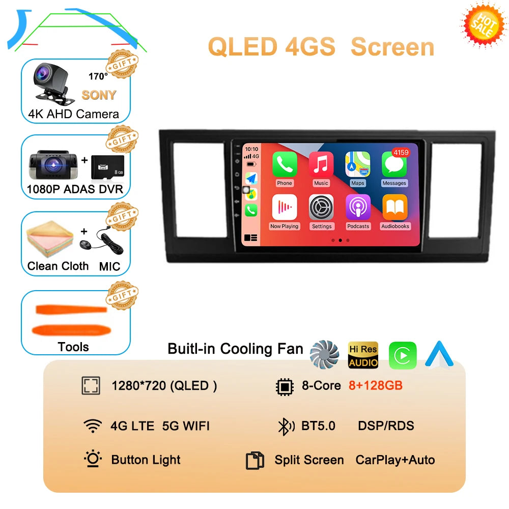 CERTIFIED - Android 15 Car Radio For VW Volkswagen Caravelle 6 T6 2015 - 2020 QLED Screen