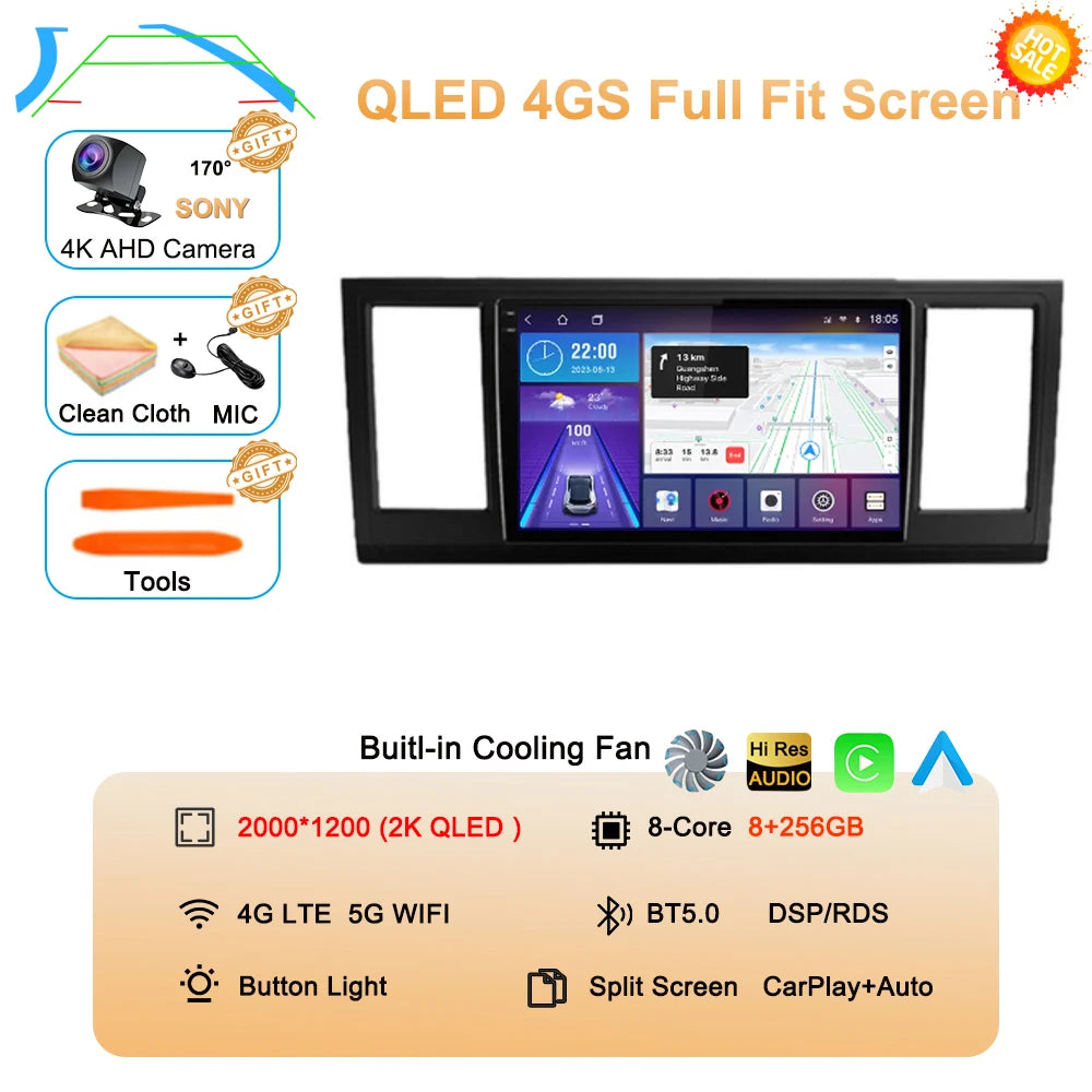 CERTIFIED - Android 15 Car Radio For VW Volkswagen Caravelle 6 T6 2015 - 2020 QLED Screen