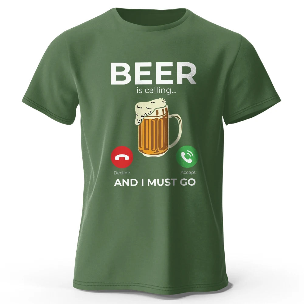 "Beer Is Calling I Must Go" DTF TShirt