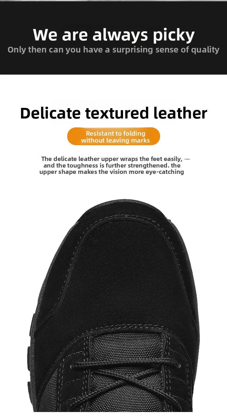 New Autumn-winter High-top Outdoor Boots - Desert Boots, Anti-slip and Wear-resistant Hiking Shoes, Mountaineering Shoes