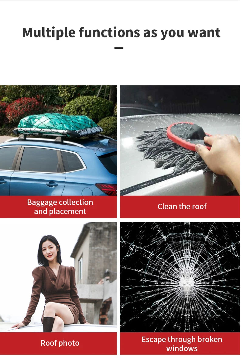 Car Door Step Safety Hammer Universal Auto Roof Rack Step. Designed for Suzuki Jimny but fits all SUV.