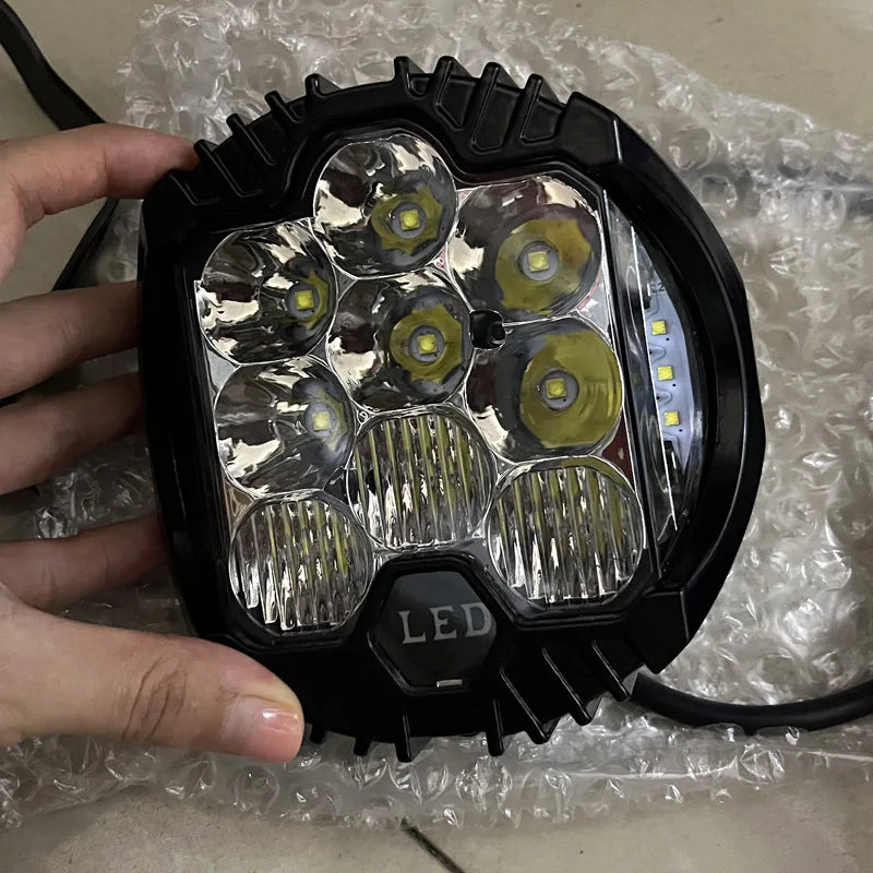 Automobile LED Sport Work Lamps for Lada Offroad 4X4 vehicle Auxiliary Lights led 7 INCH Combo Driving Lamp Headlamp