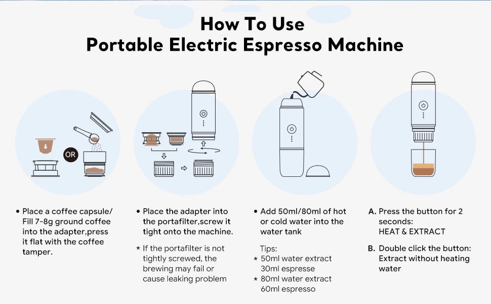 i-Cafilas: Auto, Wireless Electric Espresso Maker Fit Nespresso Capsule & Coffee Powder