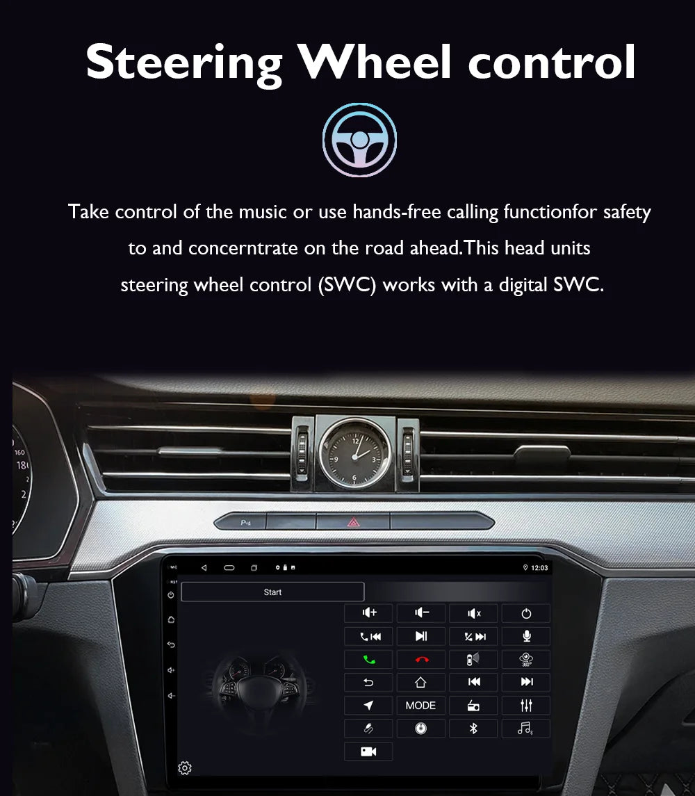 Android 15 Car Radio For VW Volkswagen Caravelle 6 T6 2015 - 2020 4G QLED