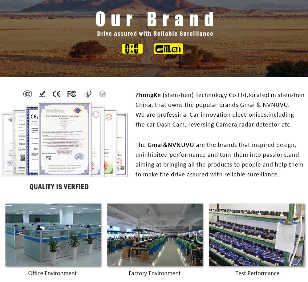 Dash Cam for Cars Car Camera Dash Cam 4K WIFI Camera for Car Front and Rear Dash Camera Black Box 24H Parking Mode Recorder