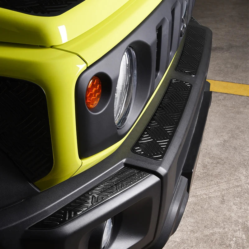 4pcs Car Front Bumper Lip Front Grille Cover Trim Body Kit Stainless Steel Decoration For Jimny JB64 JB74 Car Styling Accessory