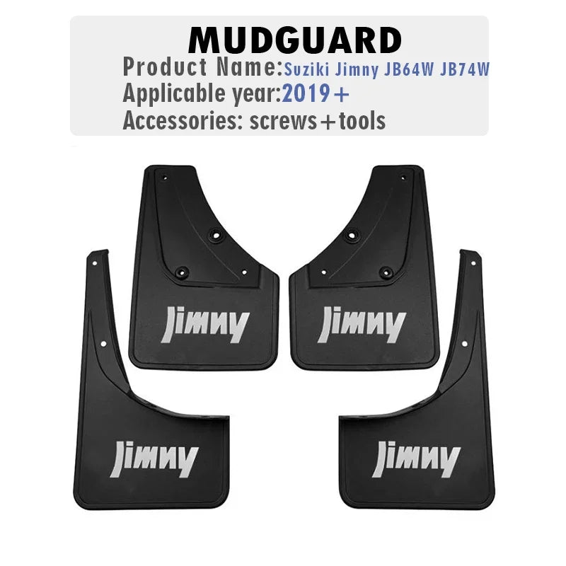 FOR Suzuki Jimny J2019-2025 Mudguard Fender Mud Flap Guard Splash Mudflaps 4pcs