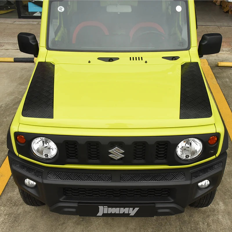 4pcs Car Front Bumper Lip Front Grille Cover Trim Body Kit Stainless Steel Decoration For Jimny JB64 JB74 Car Styling Accessory