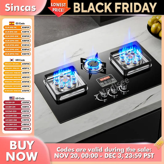 Sincas 3 Burners Gas Stove for Home, Caravan and now embedded in 4x4 drawer's systems.