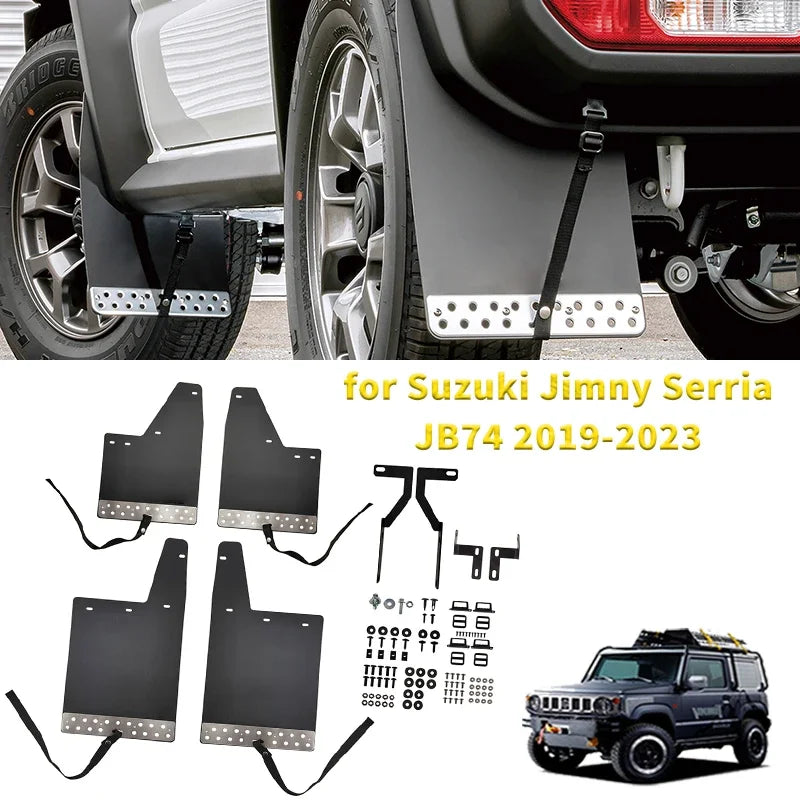 Suzuki Jimny JB74 2019 2020 2021 2022 2023 4pcs Mudguard Fender