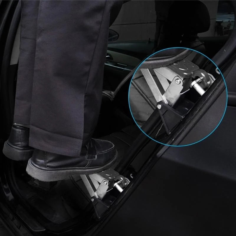 Foldable Car Door Step for Roof Access - 7 Adjustable Positions.