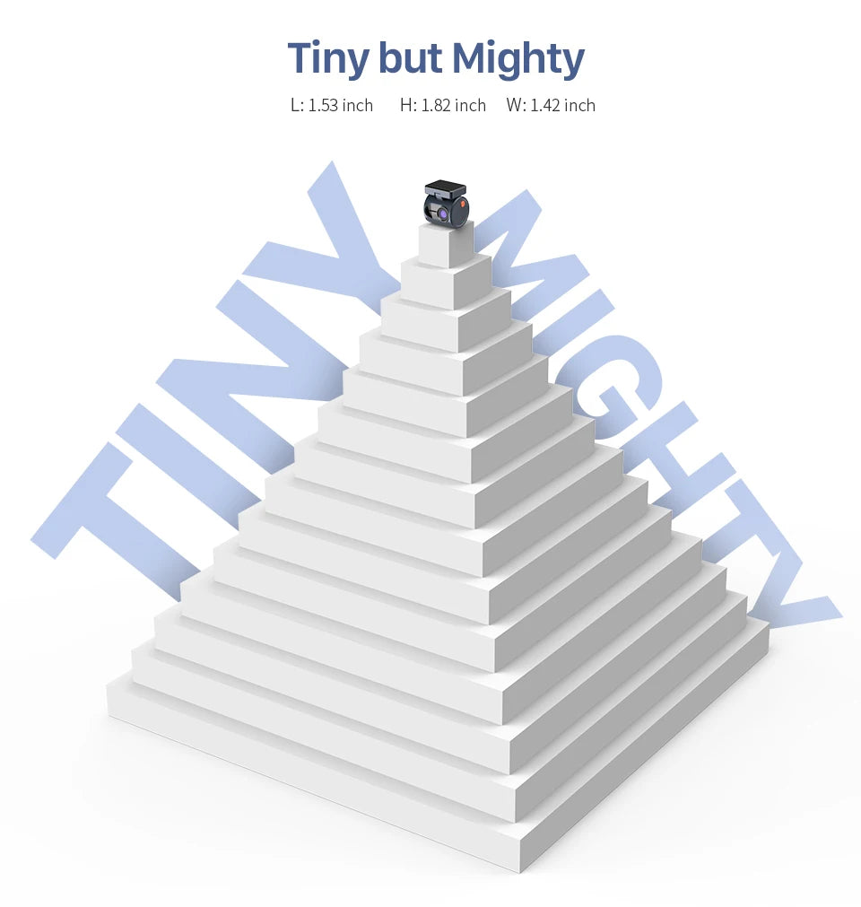 2K KAWA MINI 3 Pro Cameras for Car DVR Tiny Dash Cam 24 Parking Auto Video Recorder WiFi APP Voice Control Car dashcam