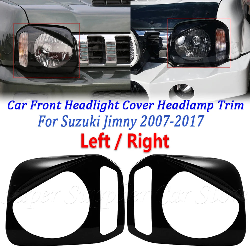 New For Suzuki Jimny 2007- 2017 Car Front Headlight Lamp Cover Trim Decor Angry Eyes