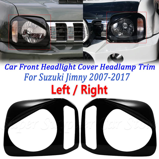 New For Suzuki Jimny 2007- 2017 Car Front Headlight Lamp Cover Trim Decor Angry Eyes