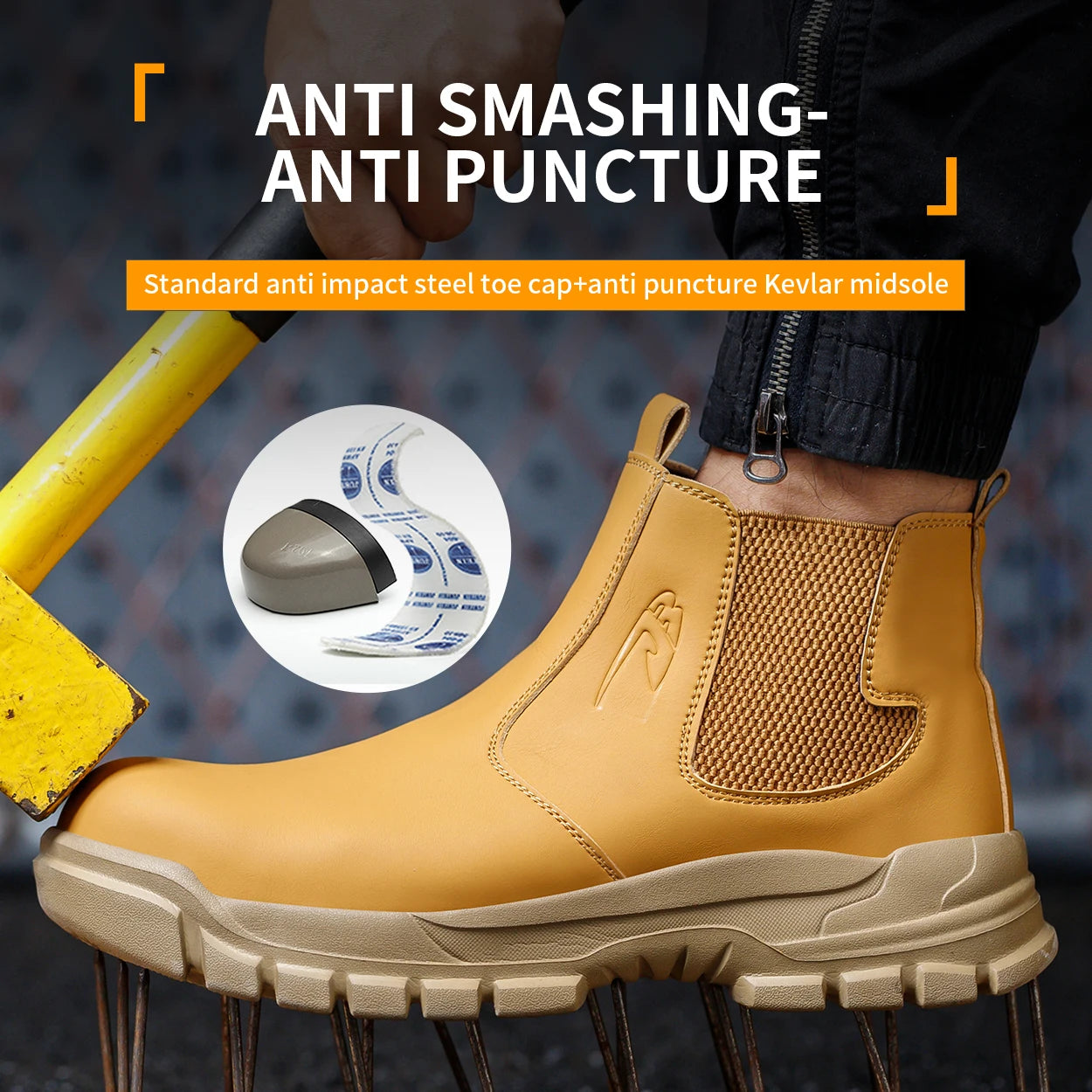 Kankeirr - German Design - Waterproof Anti-Puncture Outdoor Adventure Hiking Tactical Boots