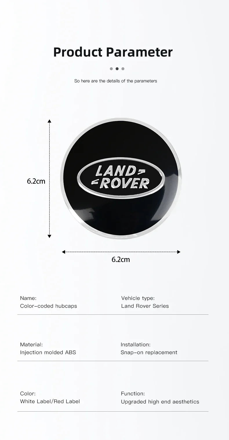 Land Rover Hub Cap Car Logo Center Cap High Quality Accessories For Land Rover Range Rover Evoque Velar