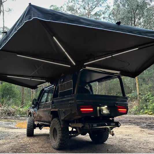 270 Degree Car Awning Tent,With LED Light,Waterproof.