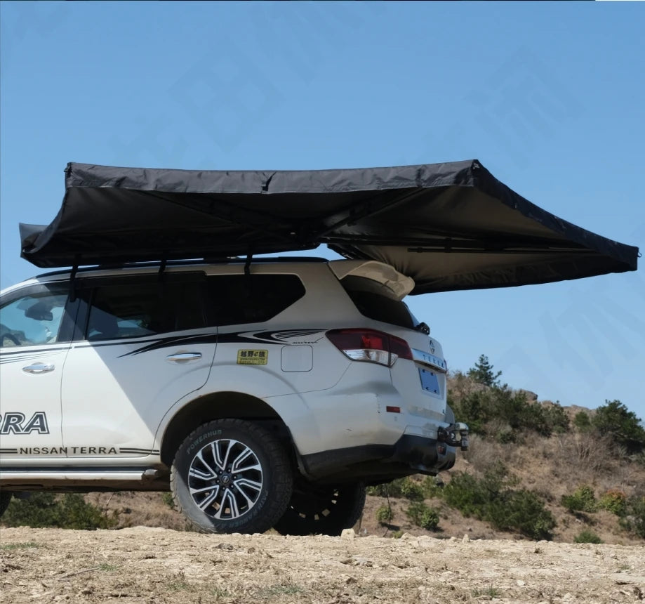 270 Degree Car Awning Tent,With LED Light,Waterproof.