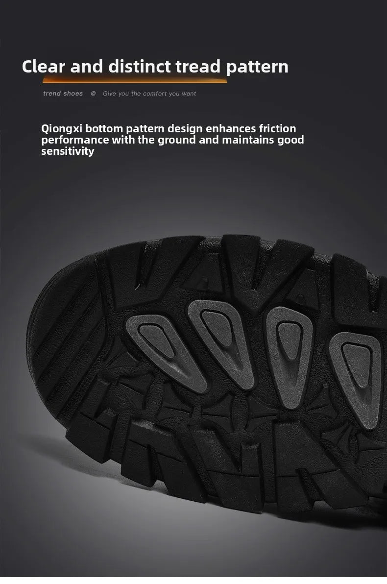 New Autumn-winter High-top Outdoor Boots - Desert Boots, Anti-slip and Wear-resistant Hiking Shoes, Mountaineering Shoes